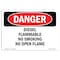 Signmission OSHA Danger Sign, 7" Height, 10" Wide, Aluminum, Diesel Flammable No Smoking Open Flame, Landscape OS-DS-A-710-L-2363 - alternate 1
